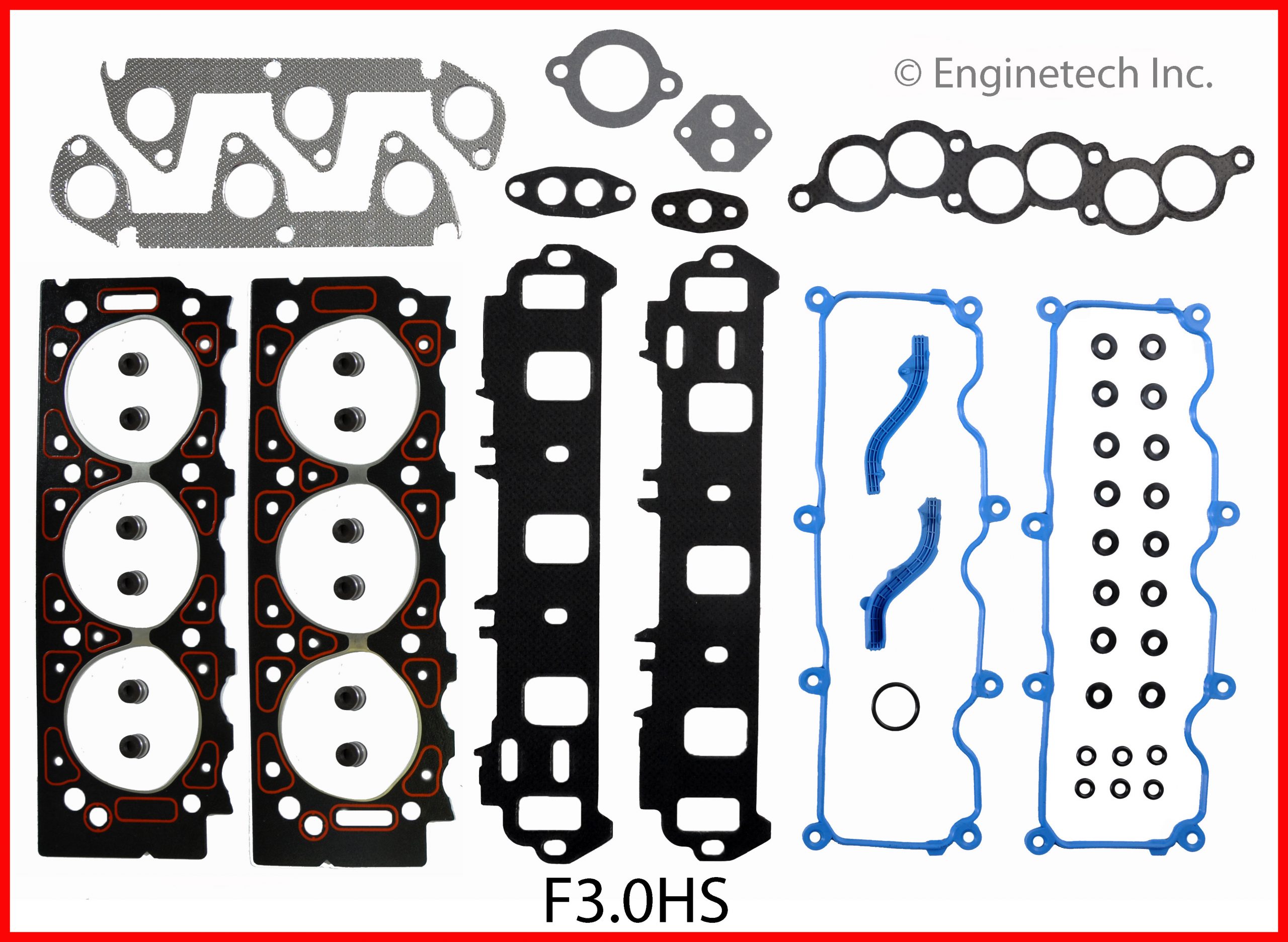 Engine Cylinder Head Gasket Set for OHV Part Number F3.0HS Use new head  bolts. Engines R Us Online