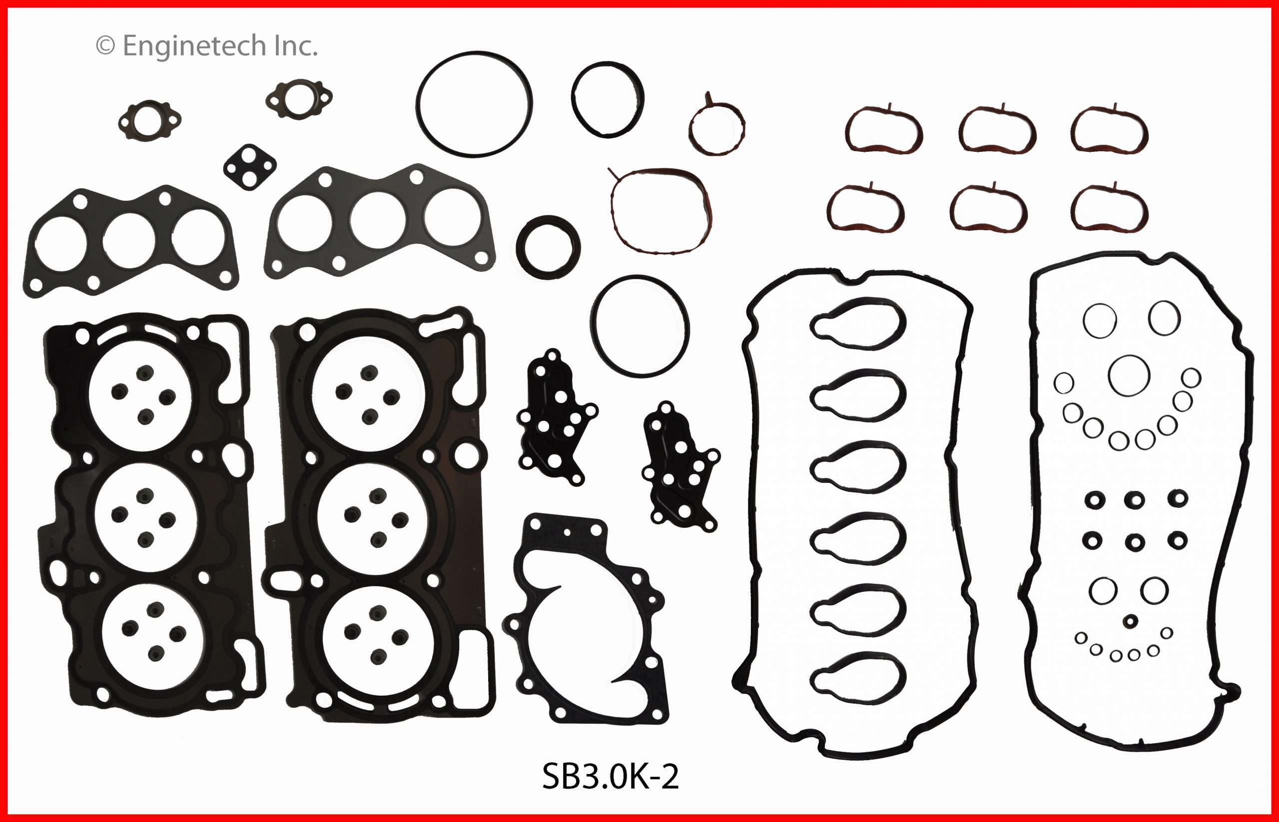 Engine Gasket Set for DOHC Part Number SB3.0K-2 MLS head gaskets. Use new  head bolts. Kit contains (1) head set  (1) lower set. Engines R Us Online