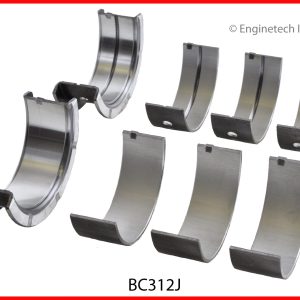 Engine Crankshaft Main Bearing Set Engine Part Number BC312J w/forged crankshaft.; Sizes : 020